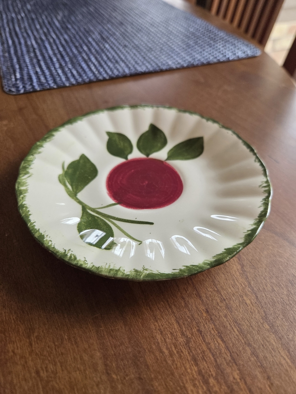 Blue Ridge Southern Pottery Handpainted Saucer 1930-1957